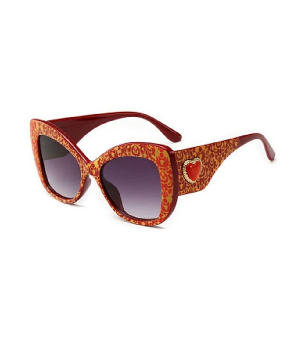 Sport Big Frame Lady Love Style Sunglasses Modern Sun Mirror - 2 - CK190QZWY70 $61.39