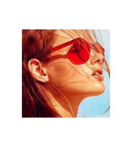 Round Unisex Fashion Candy Colors Round Outdoor Sunglasses Sunglasses - Red - CB190S9D5WK $31.04