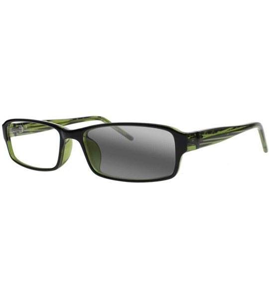Rectangular Men Women Rectangular Bifocal Reading Glasses Transition Photochromic Anti-UV Reader - Green - CH18XEY283K $43.91