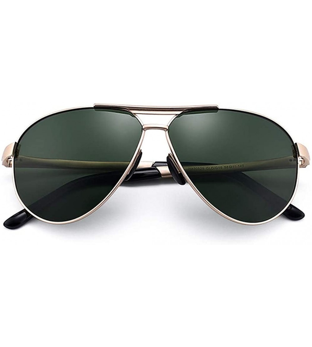 Aviator Women's Stainless Steel Frame Sunglasses Stylish Polarized Sunglasses - B - CJ18RX02A0N $84.98