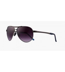 Aviator Women's Stainless Steel Frame Sunglasses Stylish Polarized Sunglasses - B - CJ18RX02A0N $84.98