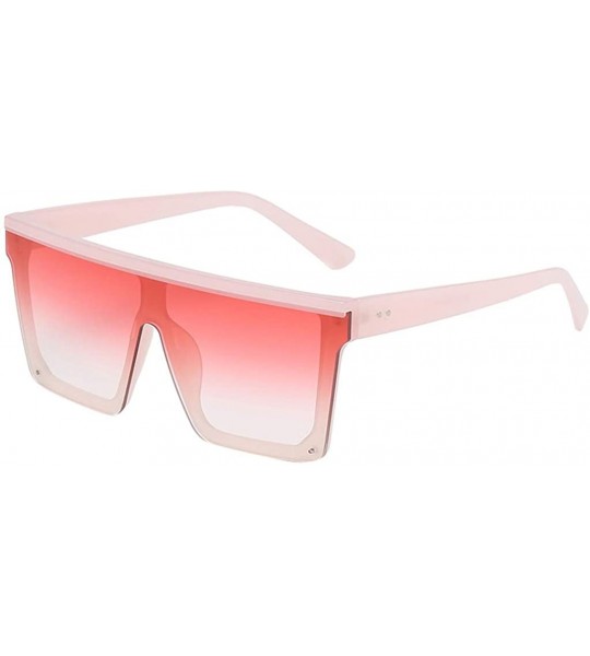 Oversized Fashion Man Women Irregular Shape Sunglasses Glasses Vintage Retro Style 2019 Fashion - F - CS18TK95TZD $16.67