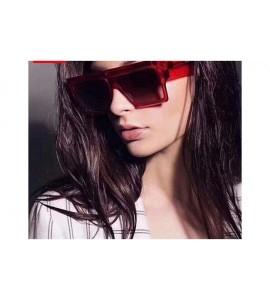 Aviator 2019 Luxury Classic Square Sunglasses Women Brand Designer Sun DoubleGray - Blackgray - CM18Y3OGTCT $17.27