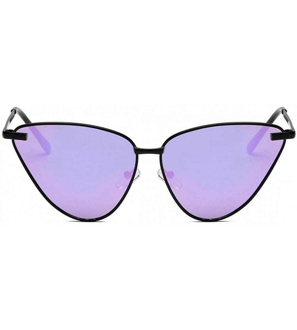 Cat Eye Women's Sunglasses-Vintage Sunglasses Cat Eye Shades Frame UV Sun Glasses - F - CP18E49NUZZ $18.62