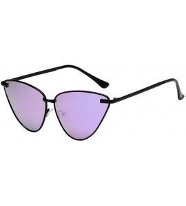 Cat Eye Women's Sunglasses-Vintage Sunglasses Cat Eye Shades Frame UV Sun Glasses - F - CP18E49NUZZ $18.62