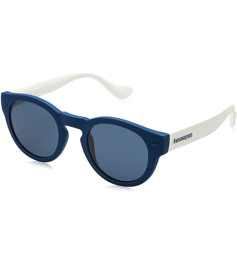 Round Trancoso Round Sunglasses - Bluewhite - CZ17XE5LT2I $88.70