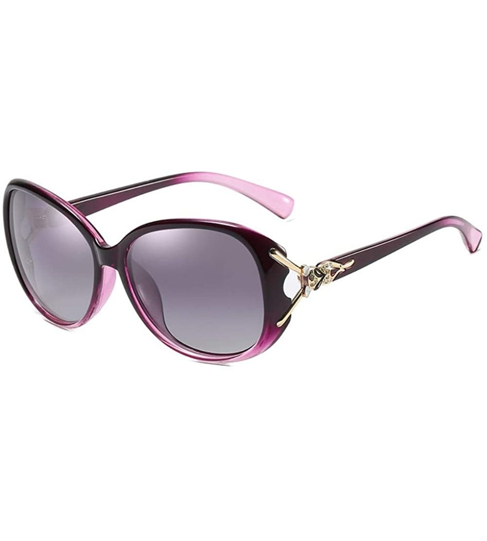 Aviator Polarizing glasses European and American sunglasses ladies'Sunglasses - C - CD18QQDG6E4 $55.14