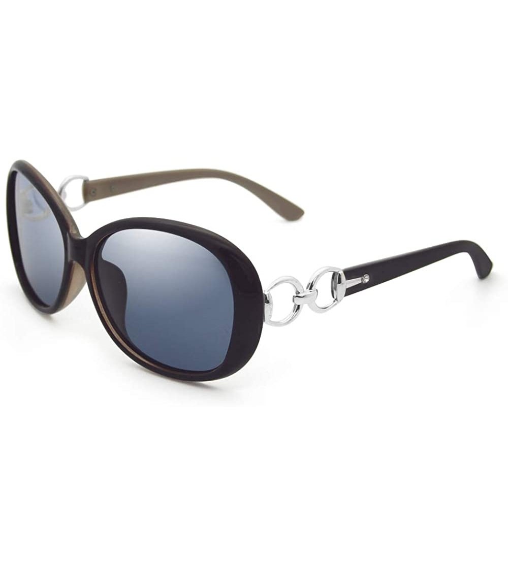 Rimless Luxury Women Polarized Sunglasses Retro Eyewear Oversized Goggles Eyeglasses - Coffee Frame - CJ18TT7GXE4 $24.16