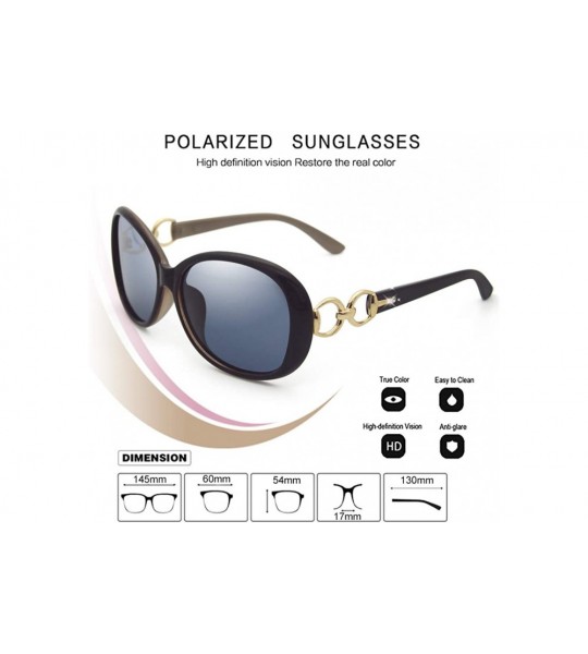 Rimless Luxury Women Polarized Sunglasses Retro Eyewear Oversized Goggles Eyeglasses - Coffee Frame - CJ18TT7GXE4 $24.16