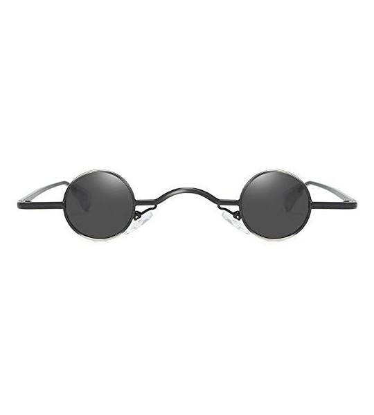Goggle Hip Hop Sunglasses Fashion Round Shape Man Women Glasses Shades Vintage Retro Small and Exquisite Eyewear Red - A - CE...