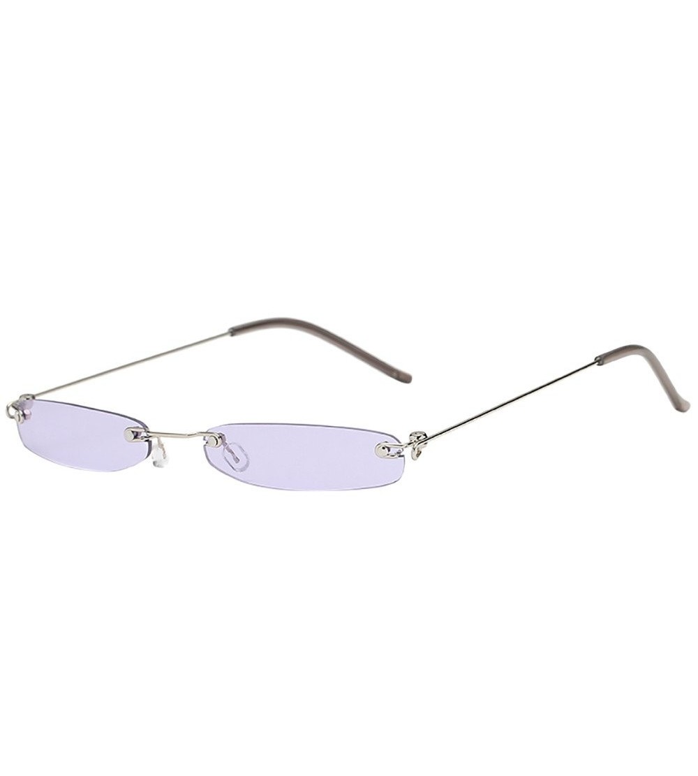 Rectangular Vintage Sunglasses Small Rectangular Frame Eyewear for Women and Men - C - C718THQZXRK $19.79