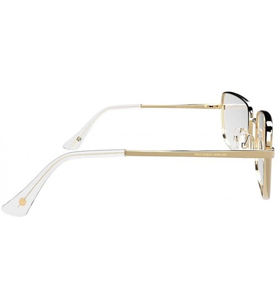 Cat Eye "Matrix" Blue Light Blocking Eyewear - Champagne Gold - CH18S8NRSSM $68.24