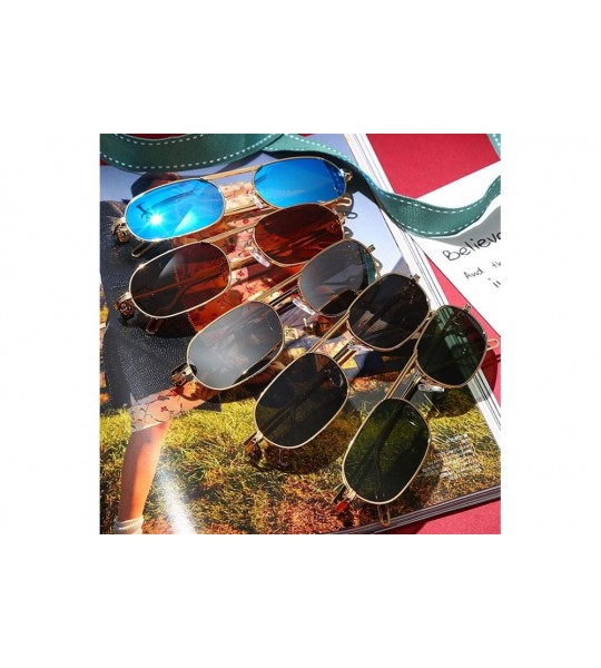 Oval Polarized Oval Sunglasses for Men and Women Summer Eyewear UV400 - 7 - CB190DKU46Z $26.80