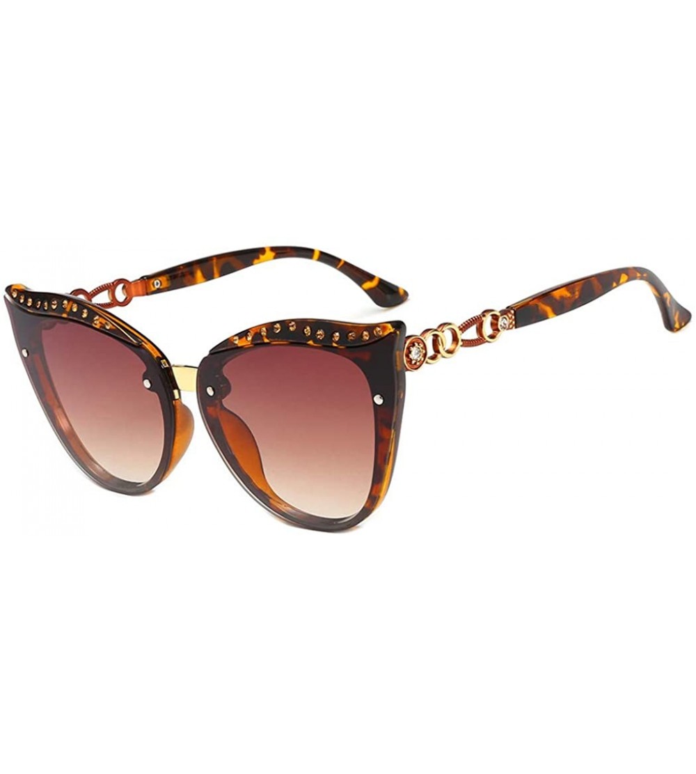 Aviator Fashion elegant sunglasses- diamond sunglasses- cat eyes fashion sunglasses - E - CD18RQWIRXH $78.86