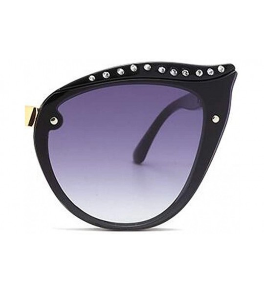 Aviator Fashion elegant sunglasses- diamond sunglasses- cat eyes fashion sunglasses - E - CD18RQWIRXH $78.86