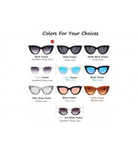 Cat Eye Cat Eye Sunglasses for Women with Colorful Choices - Matte Black - C018OZH2AX2 $19.24