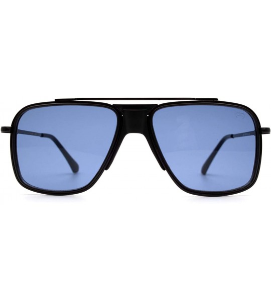 Square F027 Classic Square - for Womens-Mens 100% UV PROTECTION - Black-blue - CJ192TH054N $34.97