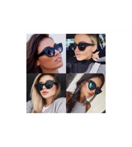 Cat Eye Cat Eye Sunglasses for Women with Colorful Choices - Matte Black - C018OZH2AX2 $19.24