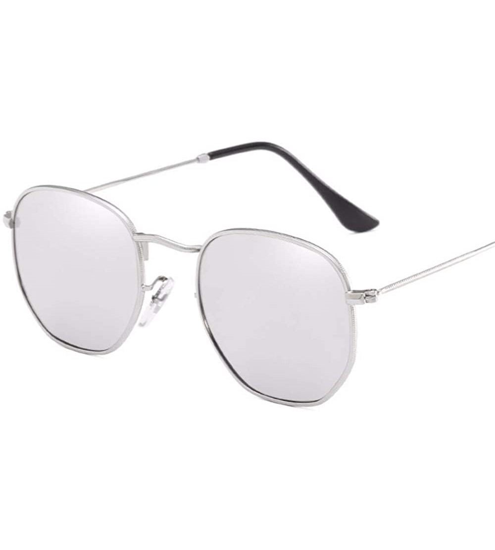 Square Retro-European and American Square Sunglasses for Men and Polarized Sunglasses for Women - F - CF18Q890EGG $47.71