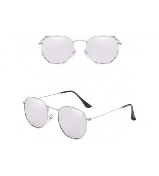 Square Retro-European and American Square Sunglasses for Men and Polarized Sunglasses for Women - F - CF18Q890EGG $47.71