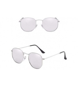 Square Retro-European and American Square Sunglasses for Men and Polarized Sunglasses for Women - F - CF18Q890EGG $47.71