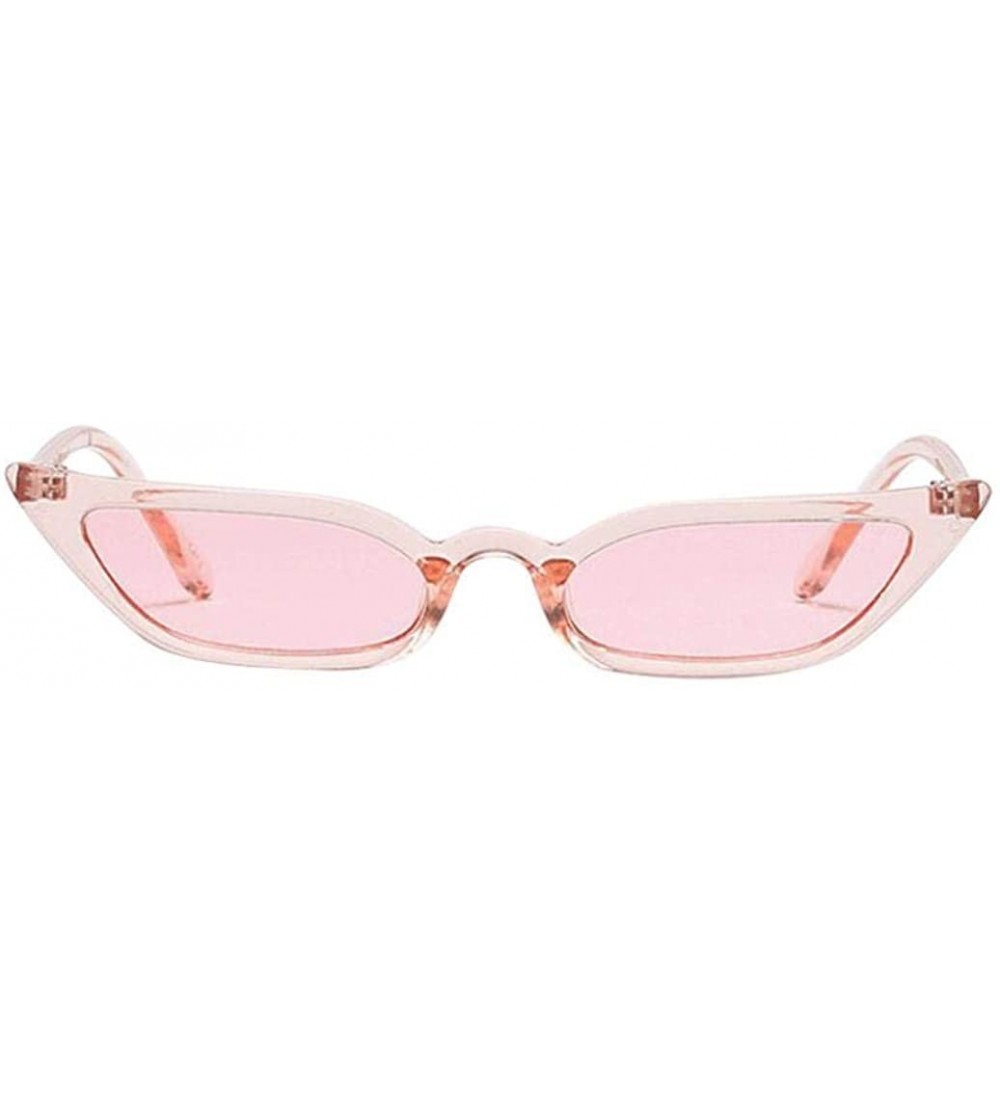 Sport Cat Eye Shape Retro Classic Trendy Sunglasses UV 400 Protection - Pink - C618HMGH0CX $17.53
