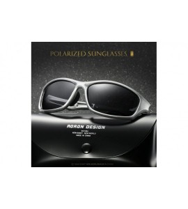 Wrap Polarized Aviator Sunglasses Eyewear Outdoor - Silver - C7187Q5MA3A $32.86