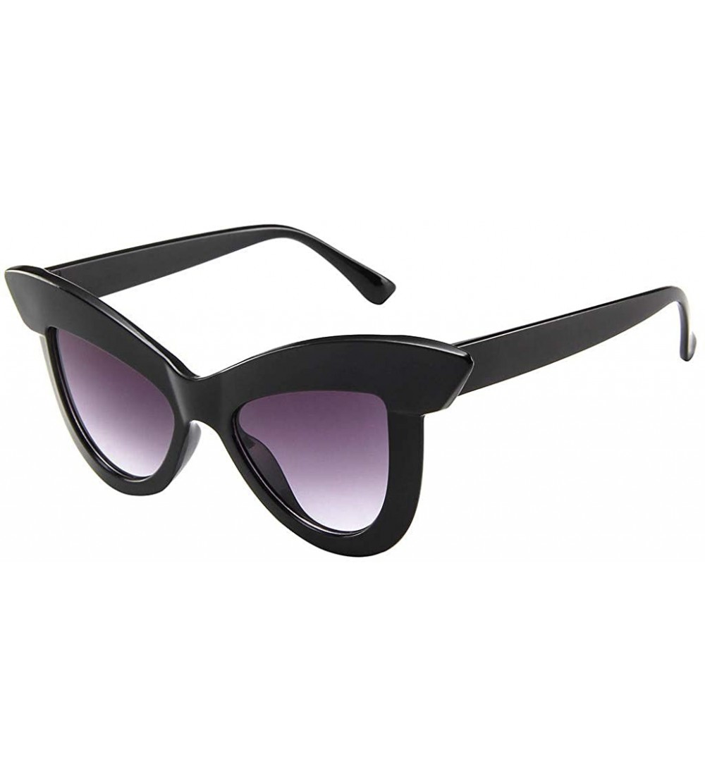 Oversized Sunglasses for Women Polarized UV Protection Vintage Round Sunglasses for Women Classic Retro Designer Style - B - ...