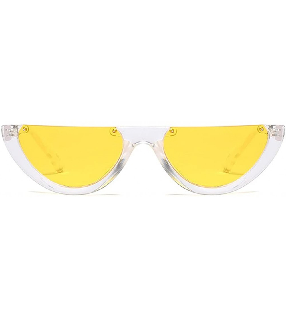 Goggle Women Fashion Retro Sunglasses Half Frame Eyewear Glasses - B - CV18HGQUGR2 $15.62