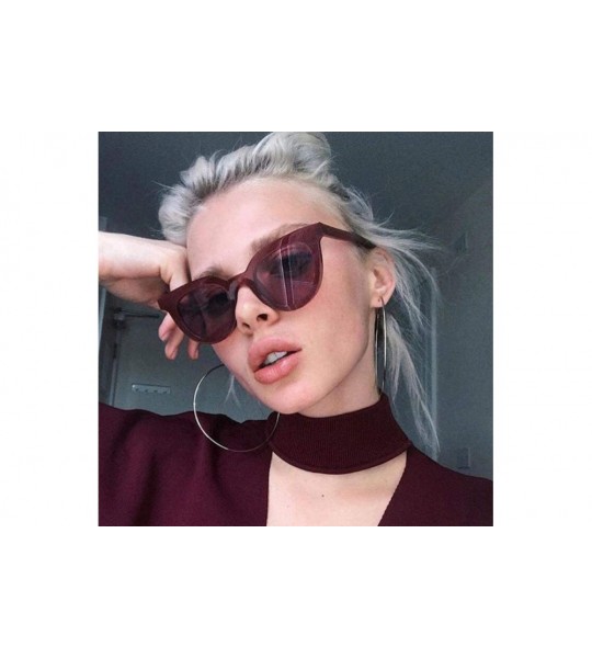 Cat Eye 2019 Goggles Brand Design Cat Sunglasses Women Men Eye Sun Glasses Oversize C1 - C7 - CK18XAL85IX $16.42