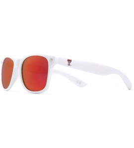 Sport NCAA Texas Tech Red Raiders TEXTECH-5 White Frame - Red Lenses Sunglasses - One Size - White - CH119UYJ357 $37.64