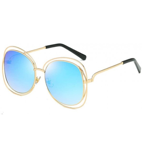 Sport Sunglasses Vintage Colored Glasses - Blue - CC18WDCGWIC $54.90