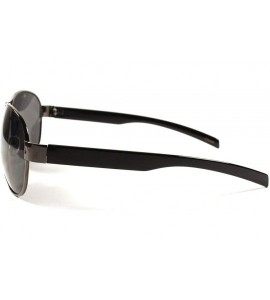 Aviator Air Force Military Style Old Fashioned Retro 80s Mens Womens Sunglasses - Gunmetal - CL18X6YNKR9 $19.11