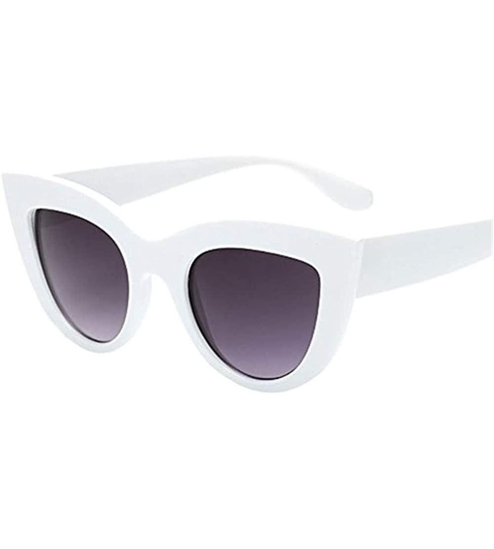Rimless Vintage Cat Eye Sunglasses for Women - Polarized Sunglasses Leopard Print Glasses Shades UV Protection - B - CK1960KM...