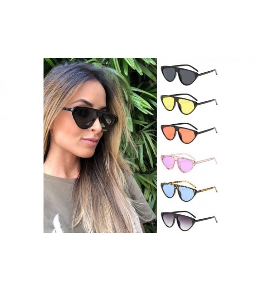 Sport Fashion Polarized Sunglasses - REYO Vintage Retro Unisex Irregular Shape Sunglasses Eyewear For Men/Women - B - CO18NW0...