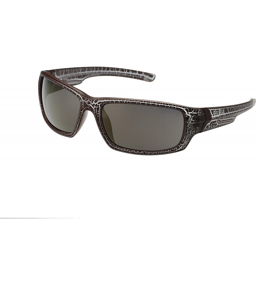 Round Heron Polarized Round Sunglasses - Rubberised Burgundy Snakeskin - C7188KKCQ60 $48.72