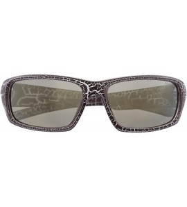 Round Heron Polarized Round Sunglasses - Rubberised Burgundy Snakeskin - C7188KKCQ60 $48.72