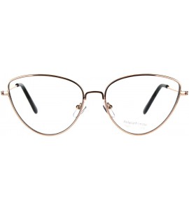 Butterfly Womens Fashion Clear Lens Glasses Cateye Butterfly Metal Frame UV 400 - Gold - CB18EZ6UR26 $20.62