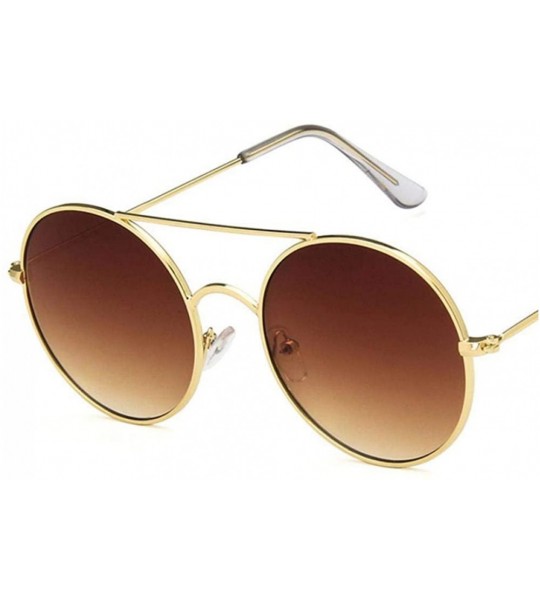 Round Round Sunglasses Women Men Retro Aolly Women Sun Glasses Men Ladies Eyewear 4 - 6 - C218XGDSMOI $16.32