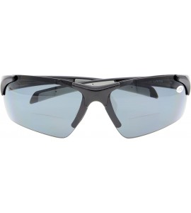 Sport Unisex Sports Polarized Bifocal Sunglasses Lightweight TR90 Frame UV Protection - Shiny Black - CN18CAY4SHQ $65.65