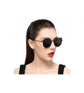 Cat Eye 2019 New Arrival Women Classic Brand Designer Cat Eye Sunglasses C01 Black - C07 Brown - CZ18XEC74RU $30.84