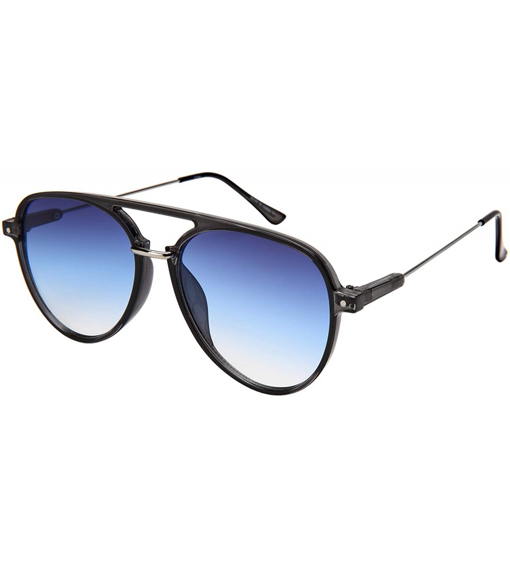 Aviator Flat Top Aviator Sunglasses for Men Pilot Style Sunglass Women 3344 - CH18M4AOG0O $19.41