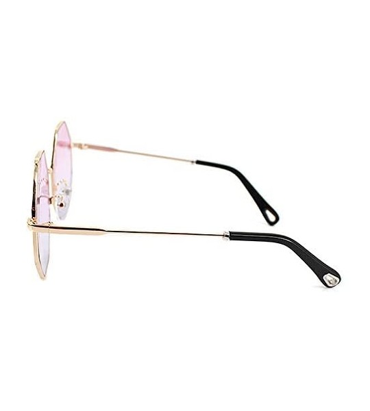 Sport Color Lens Sunglasses Stylish Sunnies Eyewear Metal Sunglasses - C - Pink & Blue - C118OTQAASZ $26.75