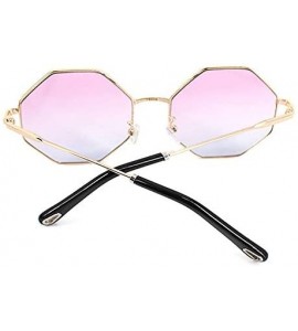 Sport Color Lens Sunglasses Stylish Sunnies Eyewear Metal Sunglasses - C - Pink & Blue - C118OTQAASZ $26.75