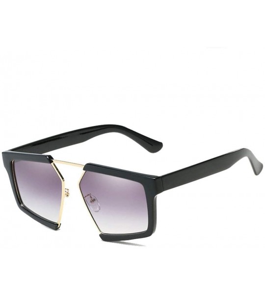 Goggle Personality Oversized Sunglasses Protection - Black/Purple - C718XSRQDW8 $62.38