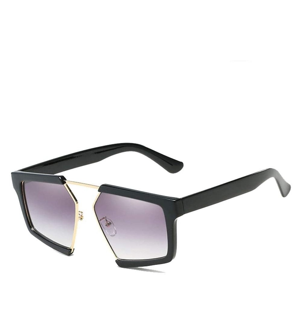 Goggle Personality Oversized Sunglasses Protection - Black/Purple - C718XSRQDW8 $62.38
