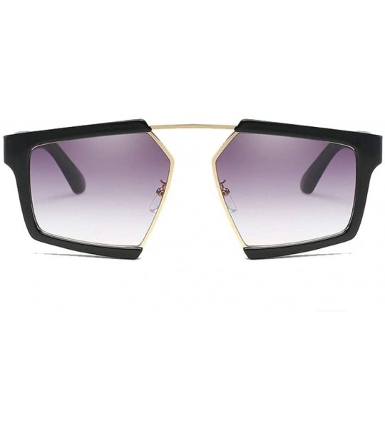 Goggle Personality Oversized Sunglasses Protection - Black/Purple - C718XSRQDW8 $62.38