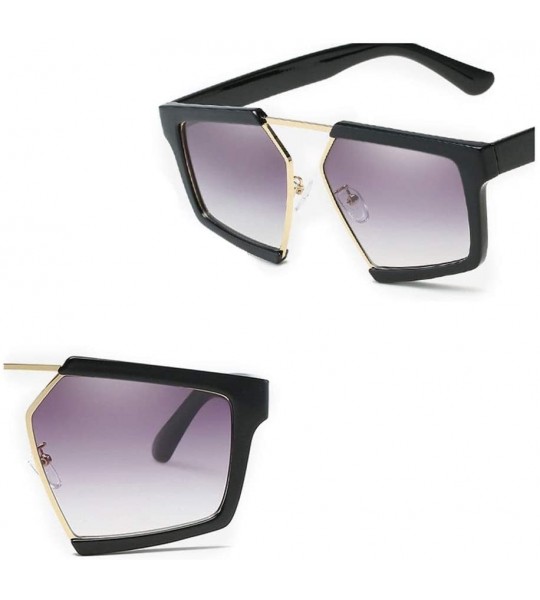 Goggle Personality Oversized Sunglasses Protection - Black/Purple - C718XSRQDW8 $62.38