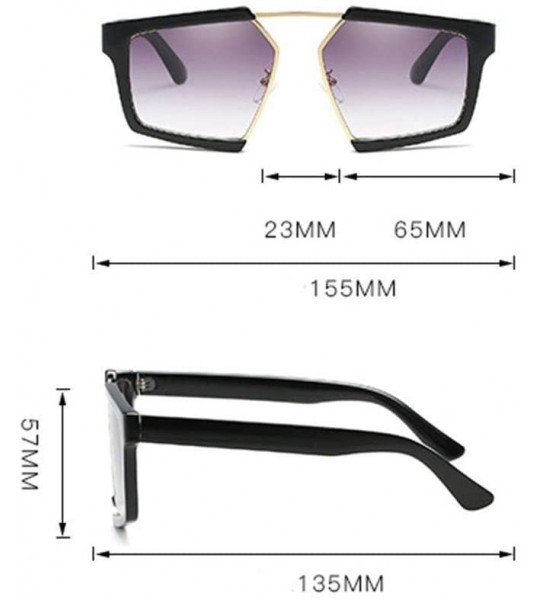 Goggle Personality Oversized Sunglasses Protection - Black/Purple - C718XSRQDW8 $62.38