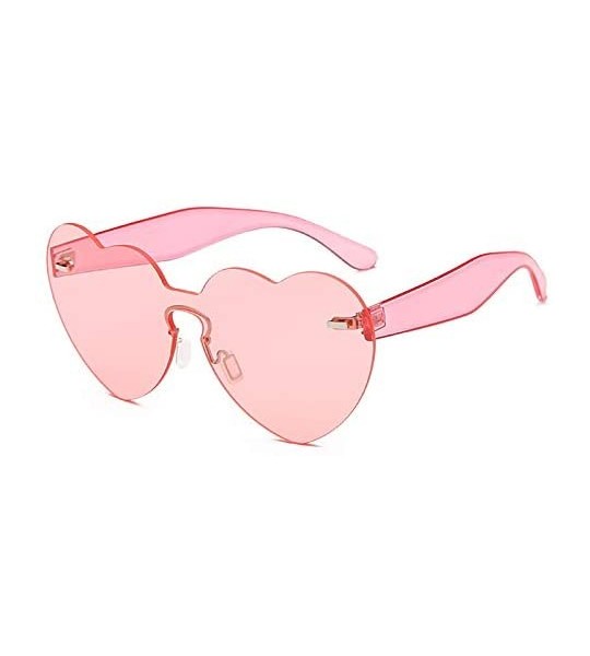 Semi-rimless Rimless Oversized Sunglasses For Women Ladies Clear Sun Glasses Retro Vintage Eyeglass Female Shades - 1 - C018Y...